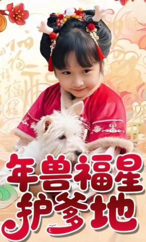 短剧《年兽福星护爹地》海报