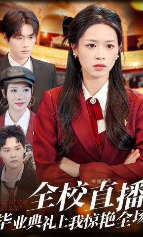 短剧《全校直播：毕业典礼上我惊艳全场》海报