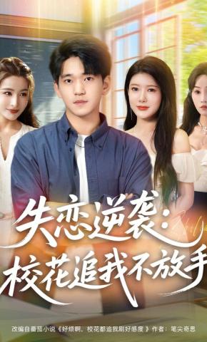 短剧《失恋逆袭：校花追我不放手》海报