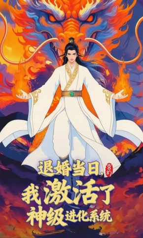 短剧《退婚当日，我激活了神级进化系统》海报