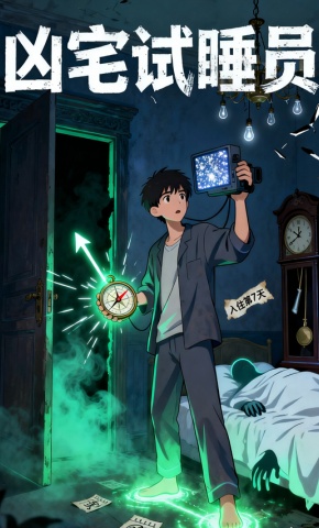 短剧《凶宅试睡员》海报