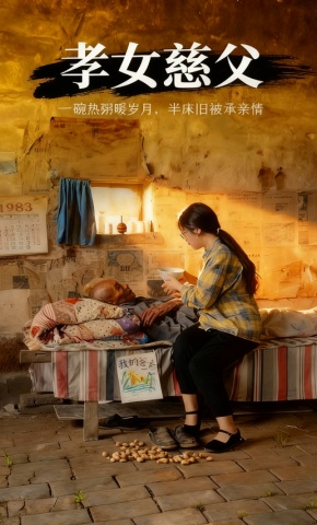 短剧《孝女慈父》海报