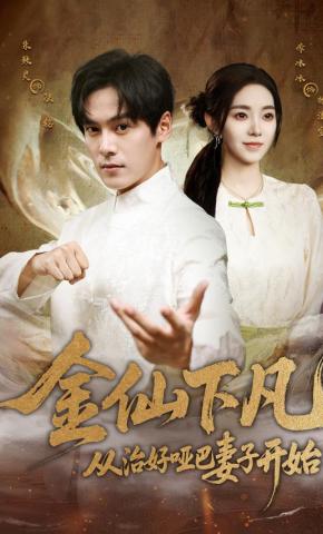 短剧《金仙下凡，从治好哑巴妻子开始》海报