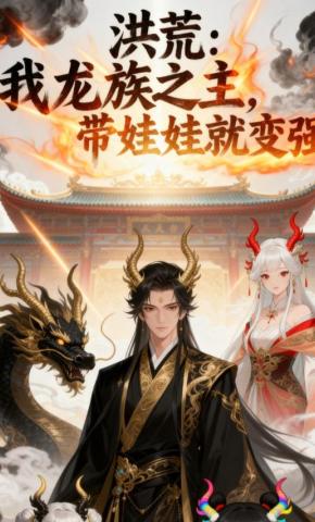 短剧《洪荒：我龙族之主，带娃娃就变强》海报