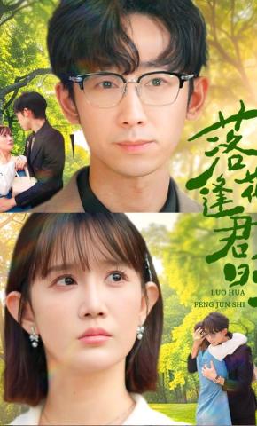 短剧《落花逢君时》海报