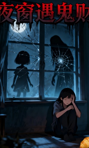 短剧《夜窗遇鬼财》海报