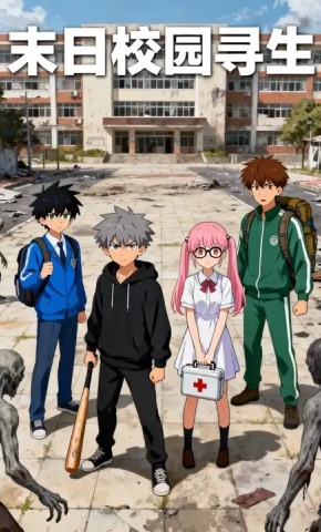 短剧《末日校园寻生》海报