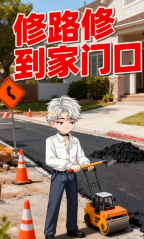 短剧《修路修到家门口》海报