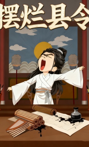 短剧《摆烂县令》海报