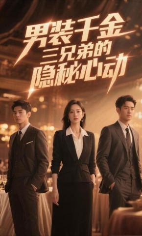 短剧《男装千金，三兄弟的隐秘心动》海报