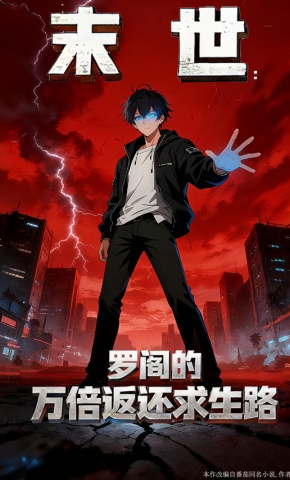 短剧《末世：罗阎的万倍返还求生路》海报