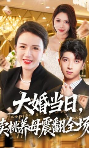 短剧《大婚当日，卖桃养母震翻全场》海报