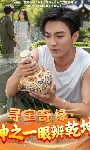 短剧《寻宝奇缘，神之一眼辨乾坤》海报