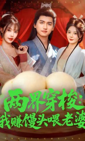 短剧《两界穿梭：我赚馒头喂老婆》海报