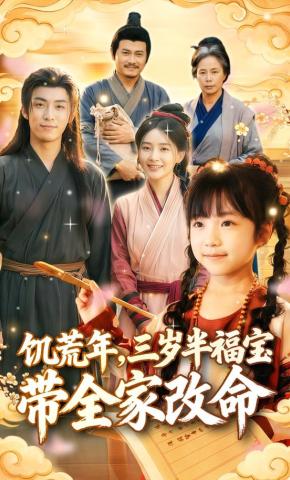 短剧《饥荒年，三岁半福宝带全家改命》海报