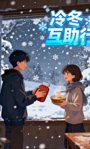 短剧《冷冬互助行》海报