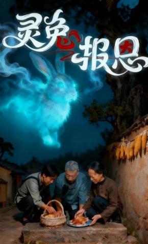 短剧《灵兔报恩》海报