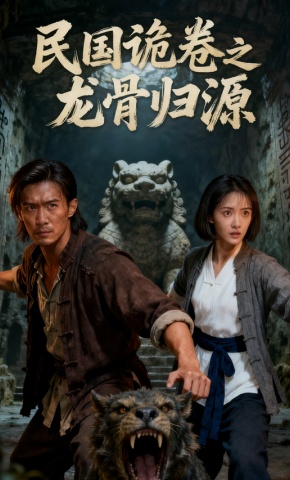 短剧《民国诡卷之龙骨归源》海报