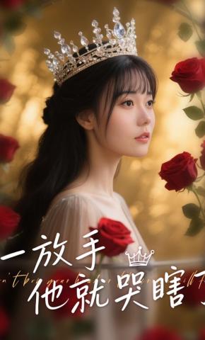 短剧《一放手，他就哭瞎了》海报