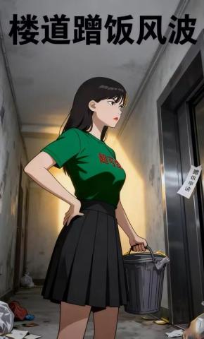 短剧《楼道蹭饭风波》海报