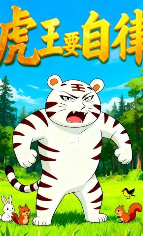 短剧《虎王要自律》海报