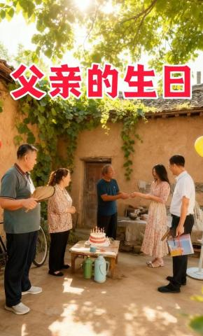 短剧父亲的生日海报