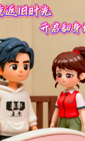 短剧《重返旧时光开启翻身记》海报