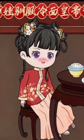 短剧《萌娃驯服冷面皇帝爹》海报