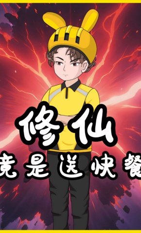 短剧《修仙竟是送快餐》海报