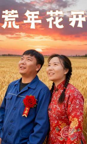 短剧《荒年花开》海报