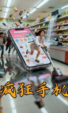 短剧《疯狂手机》海报