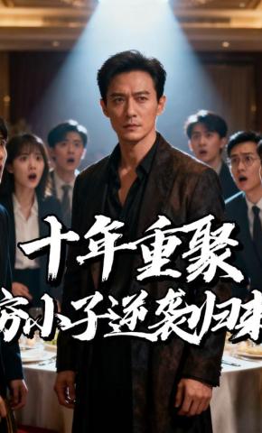 短剧《十年重聚穷小子逆袭归来》海报