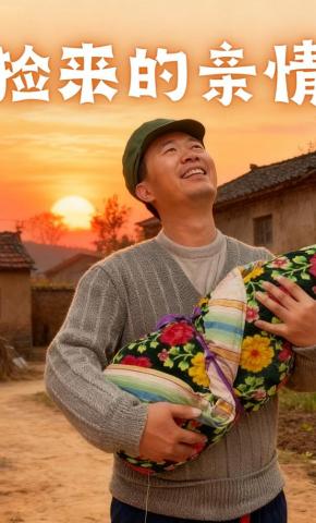 短剧《捡来的亲情》海报