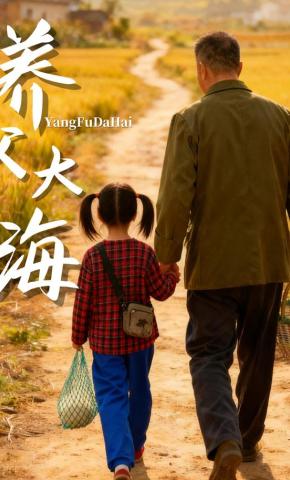 短剧《养父大海》海报