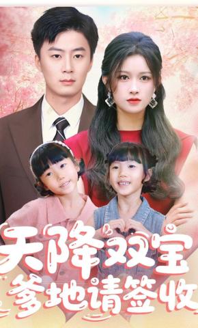 短剧天降双宝爹地请签收海报