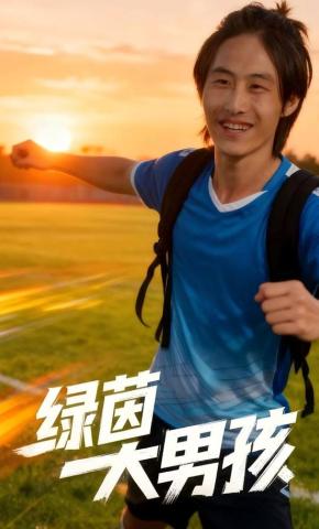短剧《绿茵大男孩》海报
