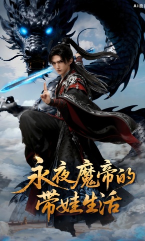 短剧《永夜魔帝的带娃生活》海报