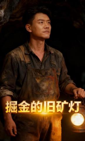 短剧《掘金的旧矿灯》海报