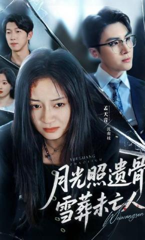 短剧《月光照遗骨，雪葬未亡人》海报