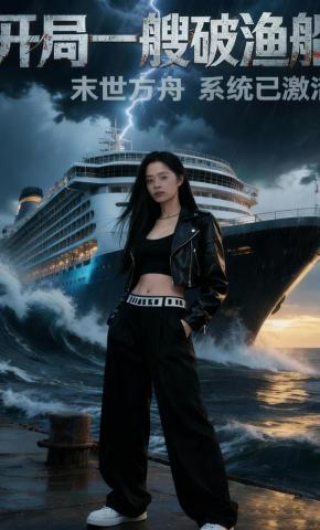 短剧《开局一艘破渔船，末世方舟系统已激活》海报