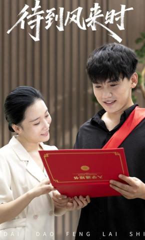 短剧《待到风来时》海报