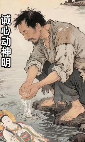 短剧《诚心动神明》海报