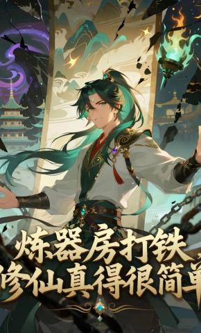 短剧《炼器房打铁，修仙真得很简单》海报