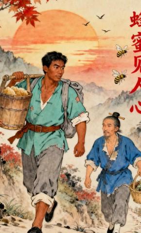 短剧《蜂蜜见人心》海报