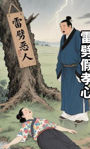 短剧《雷劈假孝心》海报