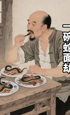 短剧《一碗蛇面劫》海报