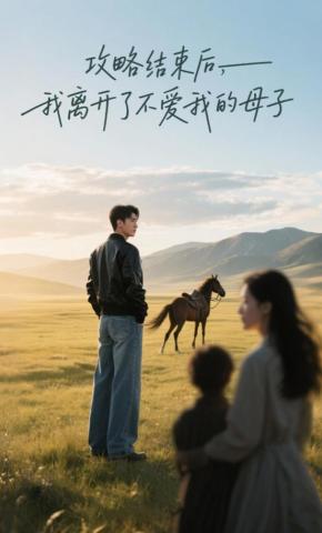 短剧《攻略结束后，我离开了不爱我的母子》海报