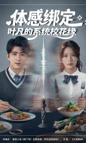 短剧《体感绑定：叶凡的系统校花缘》海报