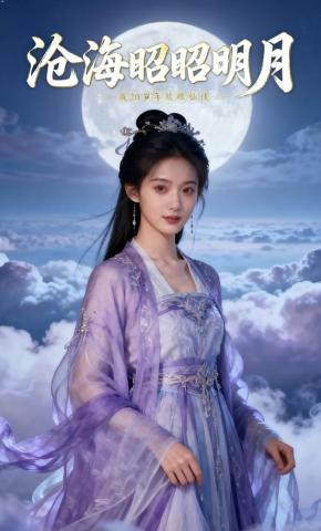 短剧《沧海昭昭明月》海报