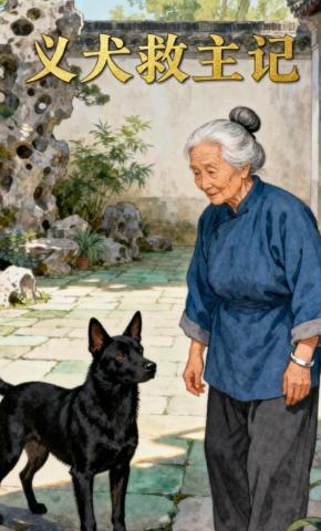 短剧《义犬救主记》海报